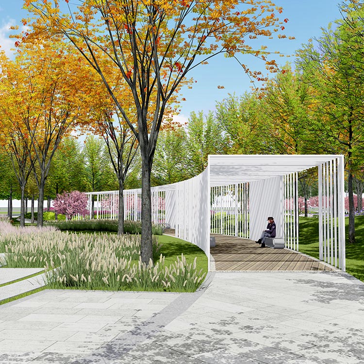 濟寧高新區合濟路北公園