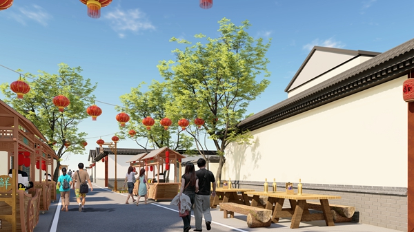 汶上縣南旺鎮壩上村沿運河廊道